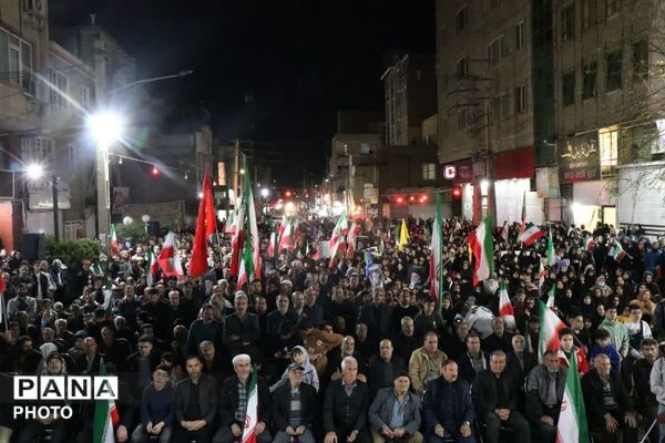 مراسم یادبود چهل و یکمین روز از شهادت رهبر سرافراز ایرانِ اسلامی در خرمدشت