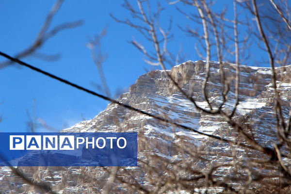 روز برفی و دل انگیز ده‌بالا یزد