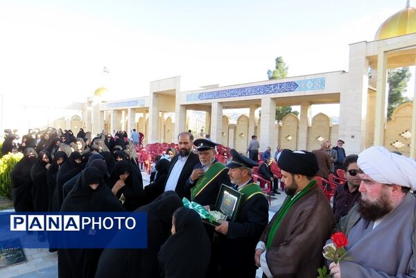 استقبال از خادمان حرم حضرت فاطمه معصومه (س) در شهر درق
