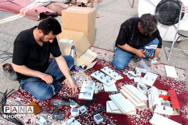 آماده‌سازی ایستگاه خدمت‌رسانی به زائران در محدوده فخر ایران نظرآباد