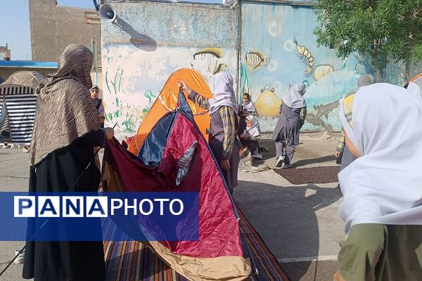 برگزاری اردون مدرسه‌ای در دبستان دخترانه آیت‌الله مرعشی نجفی قلعه نو کهریزک 