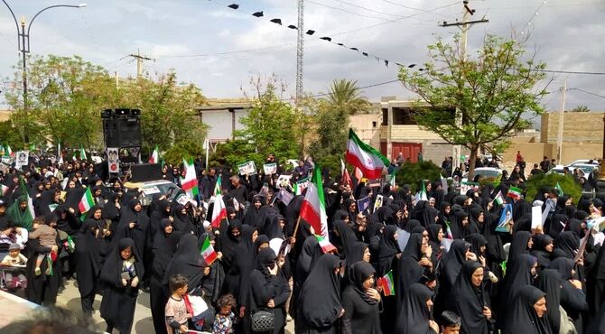 حماسه «قدس» در بافق؛ طنین فریادهای وحدت