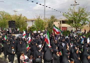 حماسه «قدس» در بافق؛ طنین فریادهای وحدت