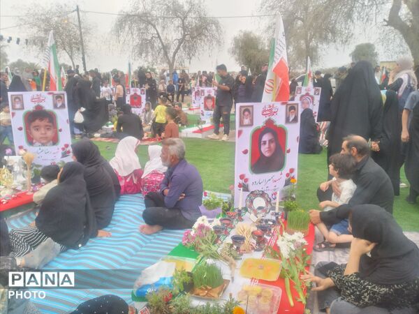  یاد فرشتگان آسمانی در گلزار شهدای دبستان شجره طیبه