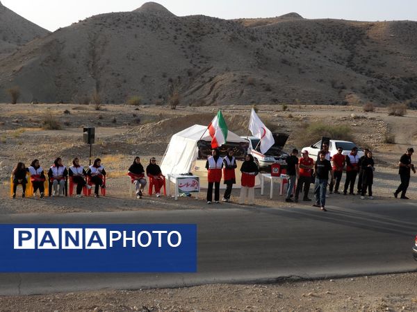 پیاده‌روی جاماندگان اربعین در فراشبند