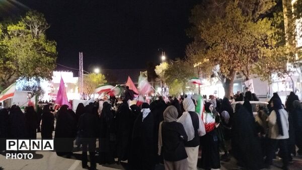  اجتماع پرشور مردم روستای شوریاب در فلکه ایران