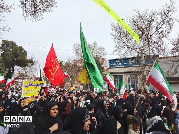 راهپیمایی روز قدس باحضور پرشور مردم نیشابور