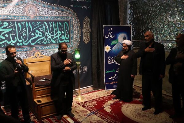 ارادتمندان اهل‌بیت در شب چهارم فاطمیه گرد هم آمدند