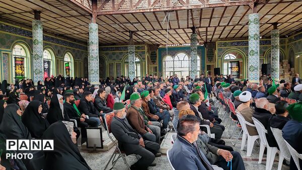مراسم گرامیداشت چهلم امام شهید در گلزار شهدای  شهر بار نیشابور-۱