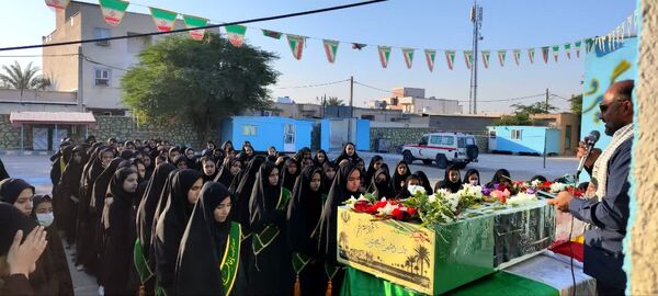 استقبال مدارس دشتی از شهید گمنام