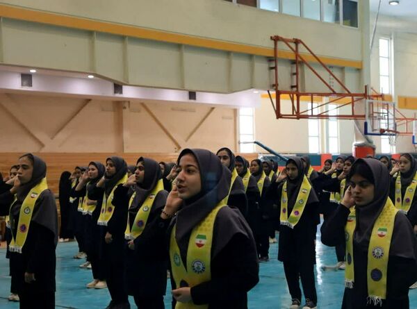 آیین استانی نواختن زنگ انقلاب استان خراسان رضوی در ناحیه ۵ مشهد