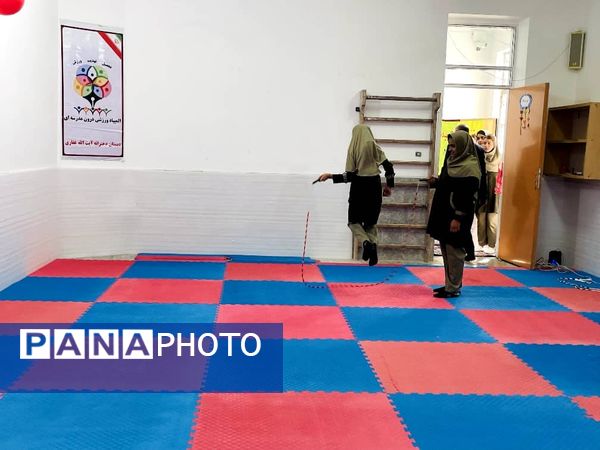 افتتاحیه کلاس درس تربیت‌بدنی در مدرسه قرآنی آیت الله غفاری شهرستان خاتم 