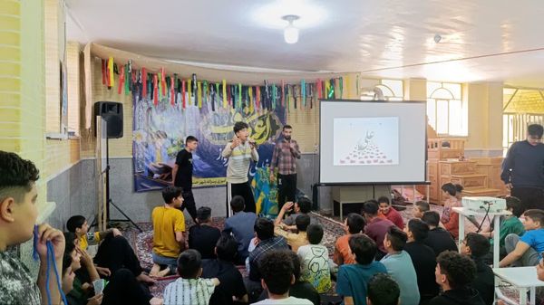 مراسم معنوی اعتکاف دانش‌آموزی در حسن‌آباد جرقویه علیا 