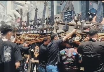 شور حسینی «عَلم کشان» در قم