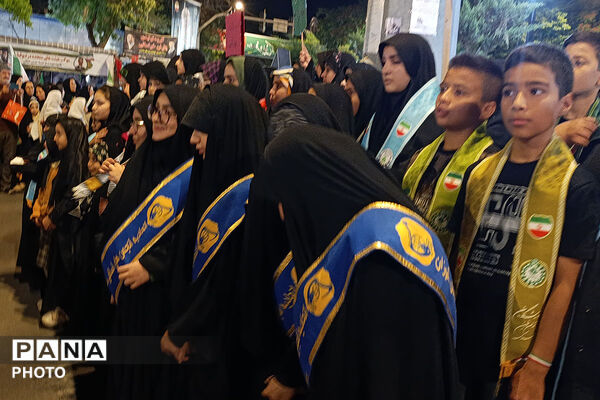 اجرای سرود «رهبر شهیدم» با مشارکت چهار تشکل دانش‌آموزی در بجنورد
