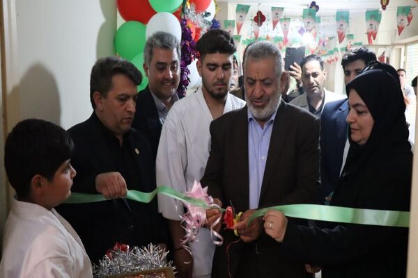 آیین افتتاح کلاس ورزش مدرسه ۲۲ بهمن روستای مندکان شهرستان پاکدشت  