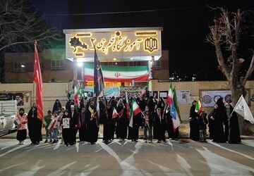 برپایی موکب دانش آموزی به یاد شهدای میناب