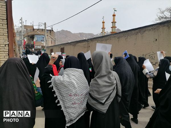 راهپیمایی روز جهانی قدس در شهر بار نیشابور