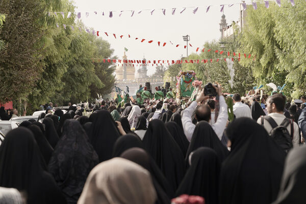 جلوه هایی از کاروان نمادین ورود کریمه اهل بیت به قم