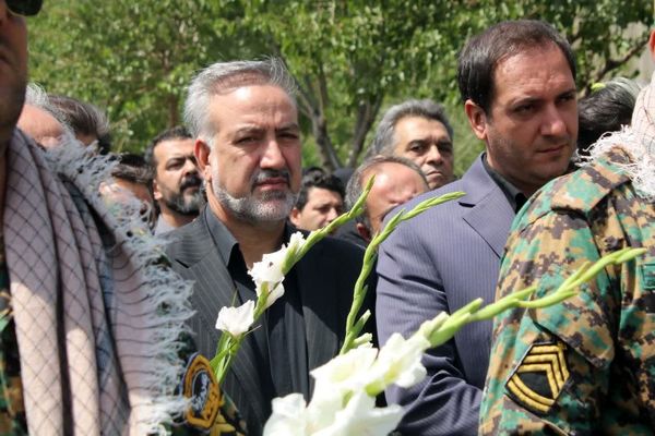 تشییع پیکر شهید محمد نعمتی سعیدآبادی در شهرستان بهارستان