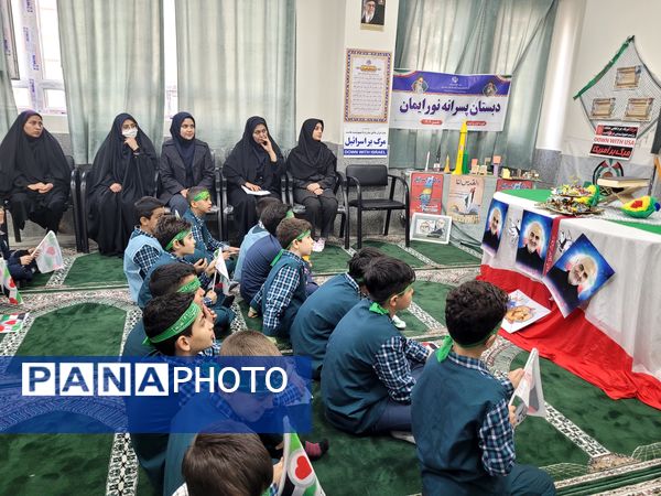 بزرگداشت حماسه ۹ دی در مدرسه نور ایمان منطقه پردیس 