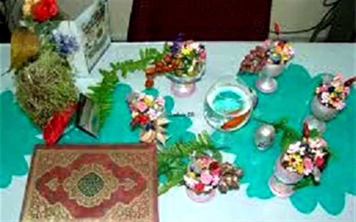 برپایی نمایشگاه سفره هفت سین در رضوانشهر
