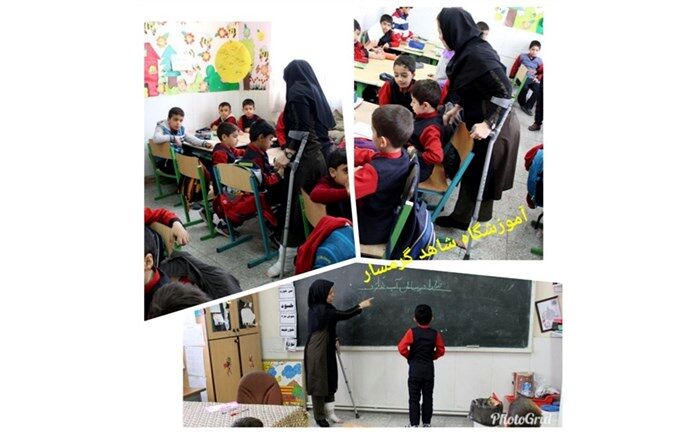نمونه‌ای کامل از عشق و  ایثاردر آموزشگاه شاهد گرمسار