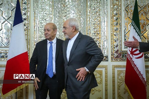 دیدار وزیر امور خارجه فرانسه با ظریف