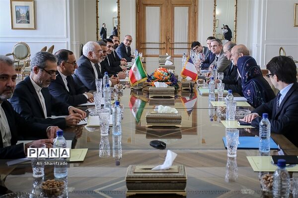 دیدار وزیر امور خارجه فرانسه با ظریف
