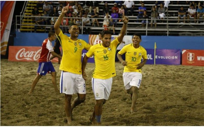 برزیل قهرمان فوتبال ساحلی آمریکای جنوبی شد