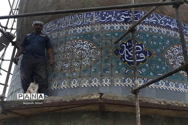 مرمت  امامزاده شاه فرج الله و شاه حبیب الله در حاجی آباد فارس