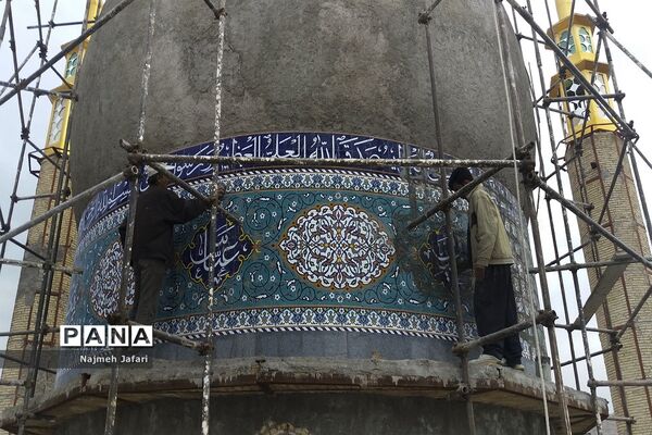مرمت  امامزاده شاه فرج الله و شاه حبیب الله در حاجی آباد فارس