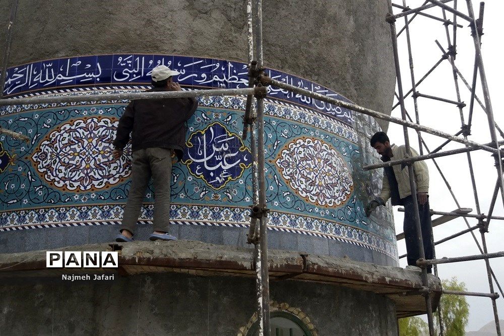 مرمت  امامزاده شاه فرج الله و شاه حبیب الله در حاجی آباد فارس