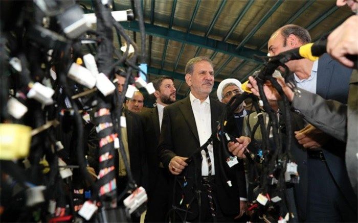 رونمایی از اولین خودروی تولیدی هیوندای اکسنت کرمان موتور توسط جهانگیری