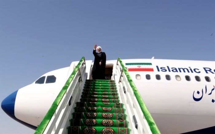 روحانی ترکمنستان را به مقصد باکو ترک کرد