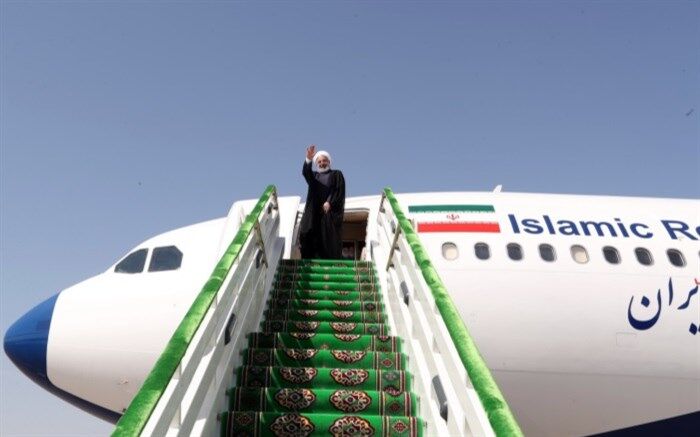 روحانی ترکمنستان را به مقصد باکو ترک کرد