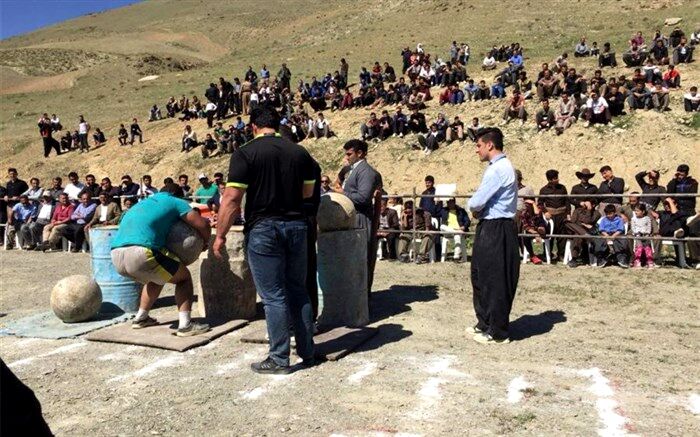 برگزاری پنجمین دوره مسابقات قویترین مردان روستایی در کامیاران