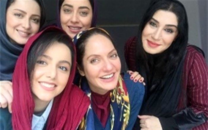 تصویر/ مهناز افشار، شیلا خداداد و نازنین بیاتی پشت صحنه «گلشیفته»