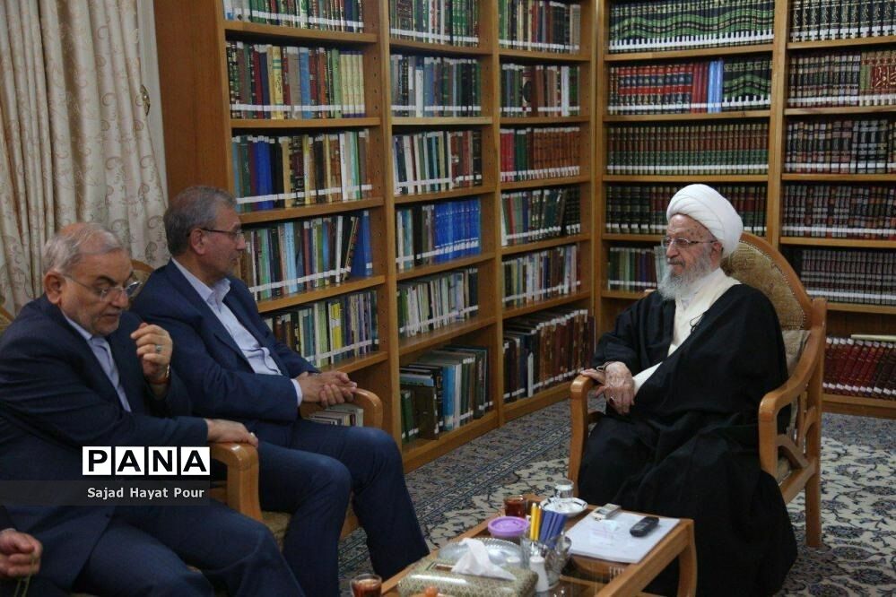 سفر علی ربیعی وزیر کار و امور اجتماعی به قم و دیدار با مراجع عظام تقلید