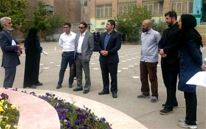 بازدید و نظارت ستادی از ارزشیابی درس تربیت بدنی در ناحیه دو ری انجام شد
