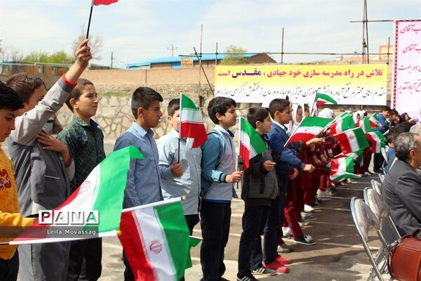 افتتاح مدرسه خیرساز مرحومه حمیده اشکان نژاد در روستای فتح آباد