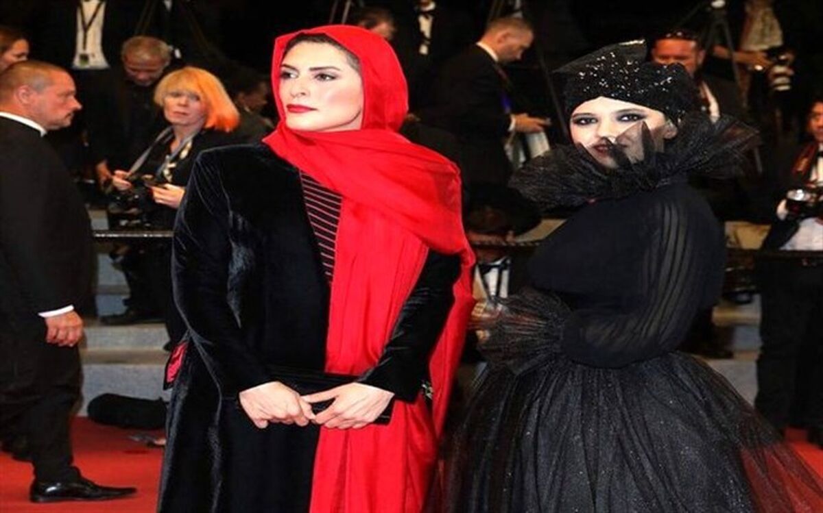 پوشش عجیب بازیگر «سه‌رخ» در جشنواره کن + تصاویر