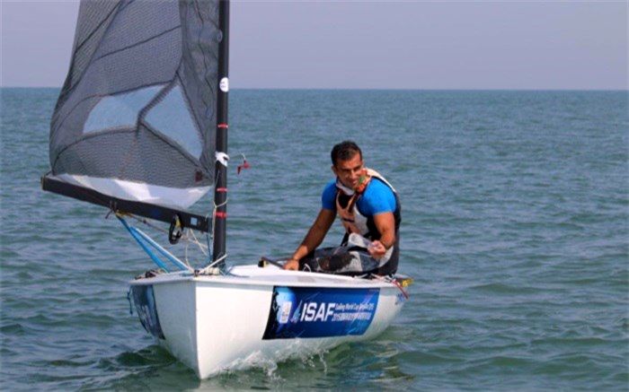 یک ایرانی صدرنشین قایقرانی بادبانی آسیا شد