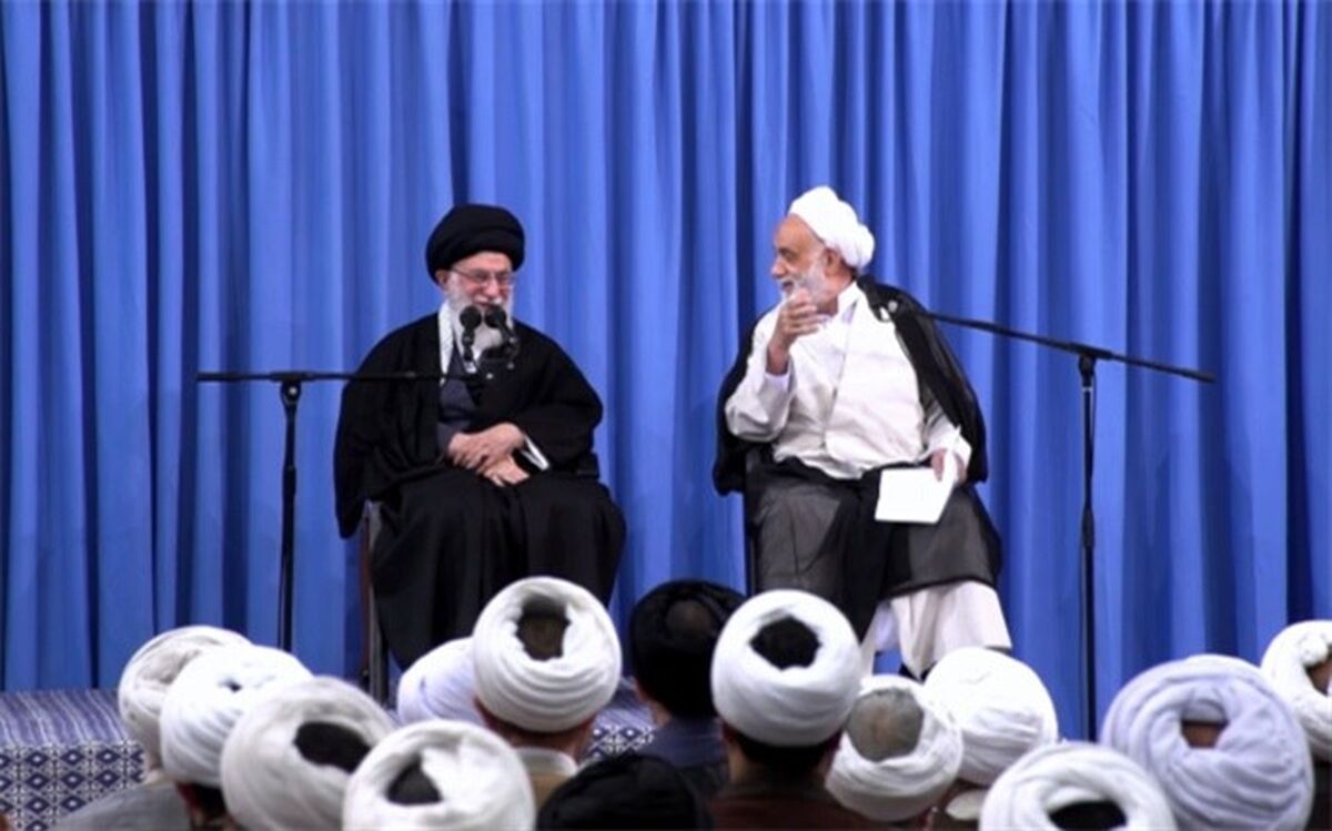 سخنرانی حجت‌الاسلام‌ قرائتی در جلسه درس خارج فقه رهبر انقلاب اسلامی