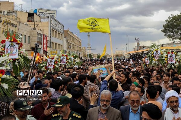 مراسم تشییع پیکرمطهر شهید سالم صفرزاده  مدافع حرم لشکر فاطمیون درقم