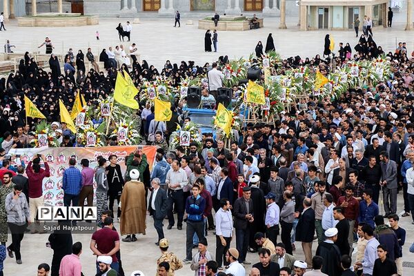 مراسم تشییع پیکرمطهر شهید سالم صفرزاده  مدافع حرم لشکر فاطمیون درقم