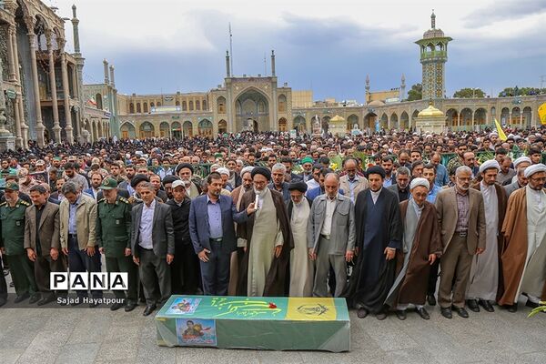 مراسم تشییع پیکرمطهر شهید سالم صفرزاده  مدافع حرم لشکر فاطمیون درقم