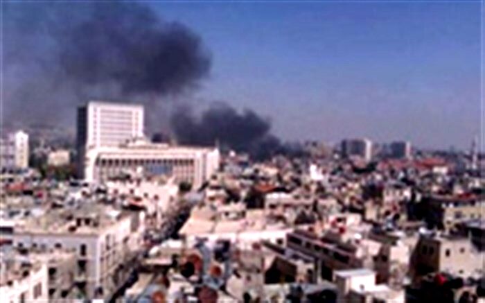 انفجار در نزدیکی فرودگاه حماة سوریه