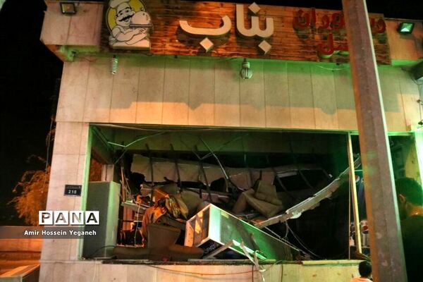 انفجار سیلند گاز رستوران بناب در جزیره کیش