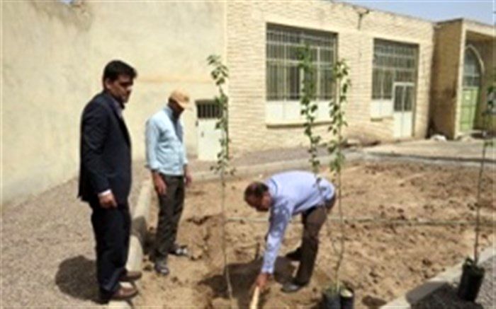 آماده سازی بوستان شاهد در  پژوهش سرای  اردستان